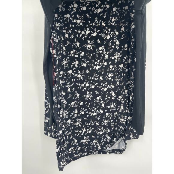 Emma's Expressions Maternity 2 Pack Long Sleeve Black Floral Shirts Tops NEW Sm - Picture 7 of 9